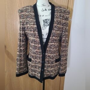 Adolph Schuman Lilli Ann Vintage Old Money Tweed Blazer